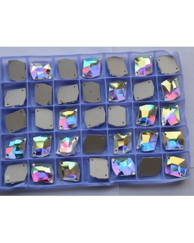 Rhinestone Diamond Crystal AB 8x10MM (10 pcs)