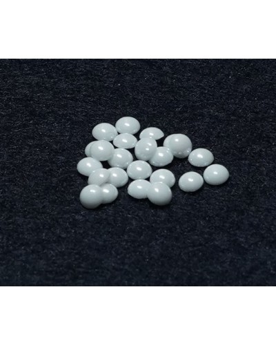 Half Pearls Hot Fix 6mm White (100 pcs)