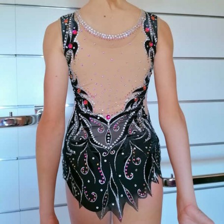 Leotard Size 36 mod.Orchidea Nera