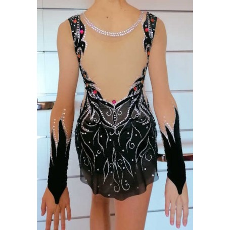 Leotard Size 36 mod.Orchidea Nera with sleeve