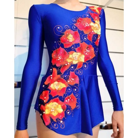 Leotard Size 40 mod.Rose in Blu