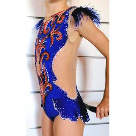 Body Pronto Tg.34 mod. Piume Blu (UKR)