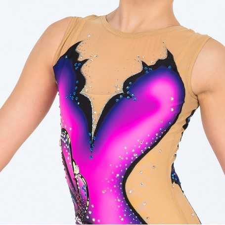 Leotard Mod. Purple Butterfly