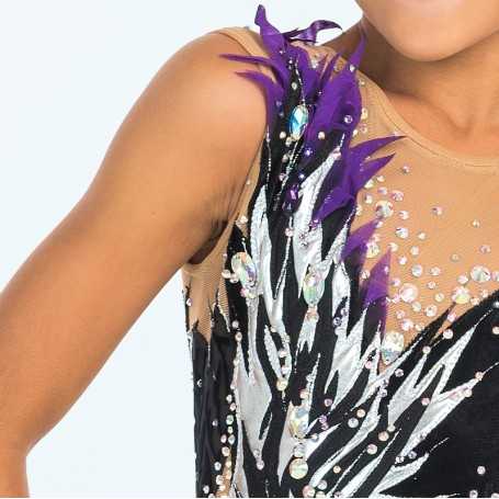 Leotard Mod. Black Violet