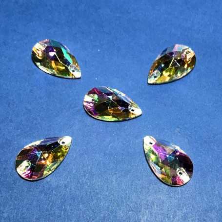Strass a Goccia Crystal AB 13x22MM (10 pz)
