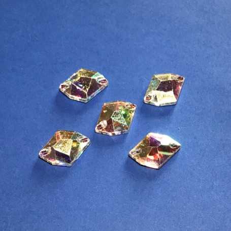 Strass Rombo Crystal AB 13x17MM (10 pz)